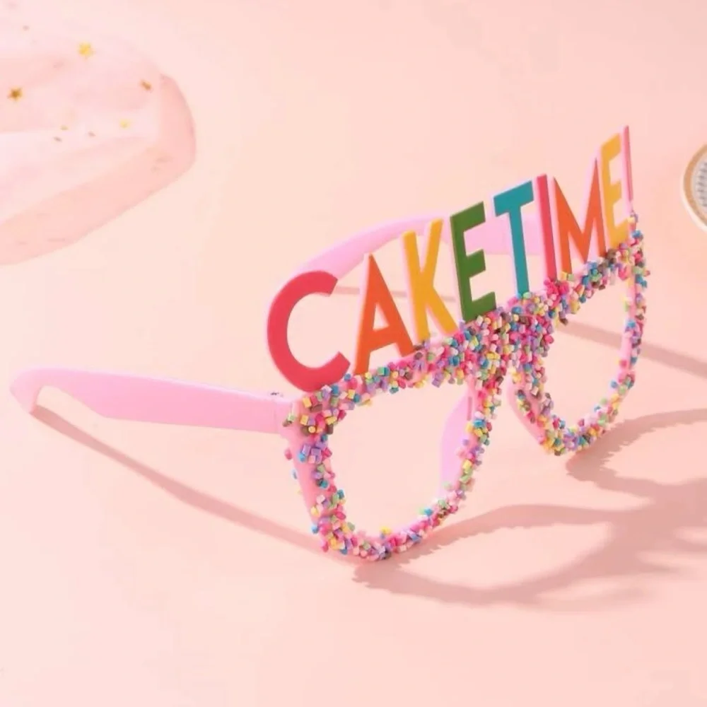 Birthday Sprinkle Glasses, Birthday Girl, Pink, Baby’s First Birthday, Brand New